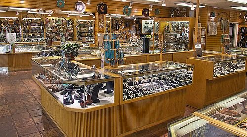 A store with many different types of watches.