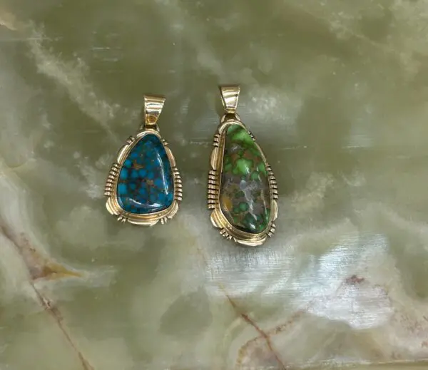Reserved for Osamu 2 Gold Pendants