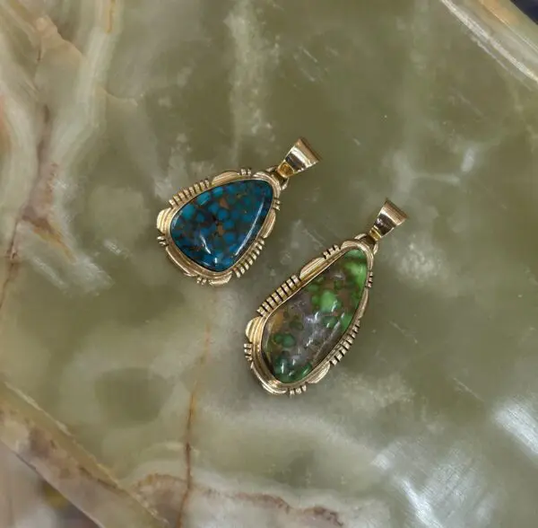 Reserved for Osamu 2 Gold Pendants - Image 3