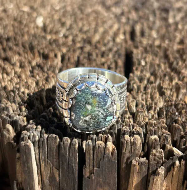 High Grade Pyrite Navajo Handmade Sterling Silver Mens/Womens Ring